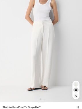 NWT Aritzia Wilfred Limitless Pants Light Birch - Size 8 TALL